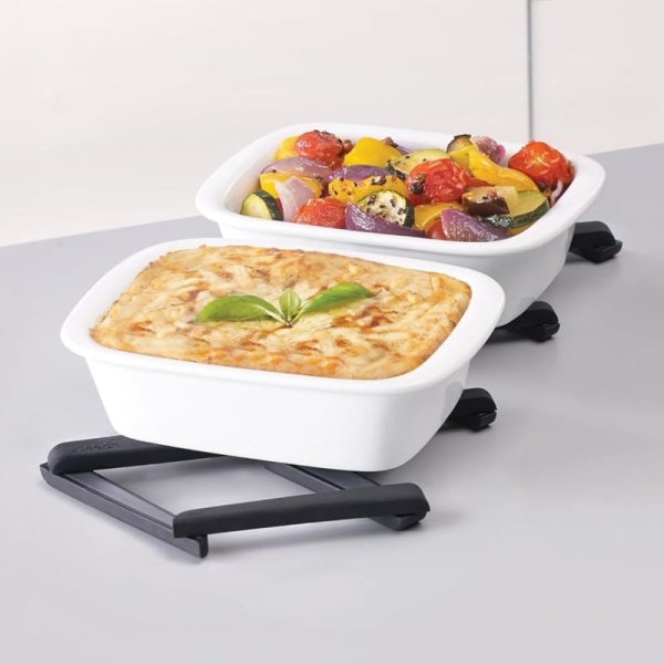 Фото Складная подставка под горячее Stretch Silicone Pot Stand черная - 70033 Joseph Joseph