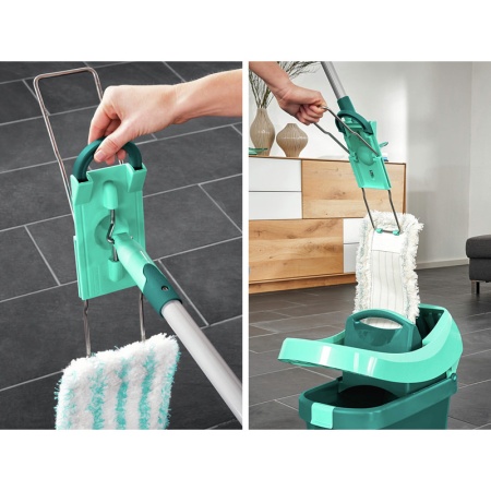 Швабра для пола Profi XL 42см micro duo со стальной ручкой 140см детальная картинка 