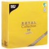 Салфетка 40x40см ROYAL Collection желтая, 50шт детальная картинка 