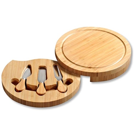 Доска разделочная для сыра Ø23x(h)3.6см бамбук детальная картинка 