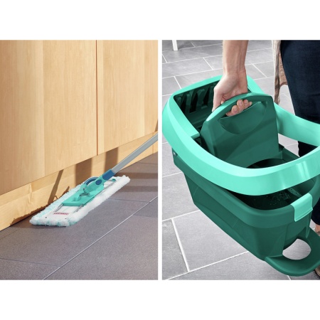 Комплект для уборки Profi XL ведро 8л на роликах с прессом для отжима и швабра 42см детальная картинка 