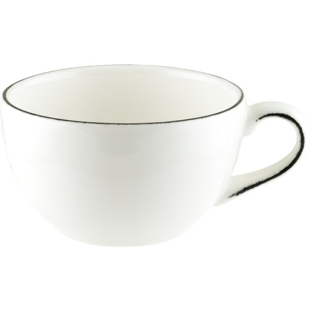 Чашка для капучино 250мл RETRO Rita Black детальная картинка 