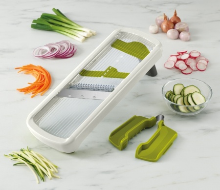 Мандолина Multi-Grip Mandoline Plus белая - 20186 Joseph Joseph детальная картинка 