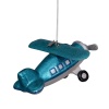 Новогоднее украшение из стекла Vondels "Голубой самолет" 5см детальная картинка 