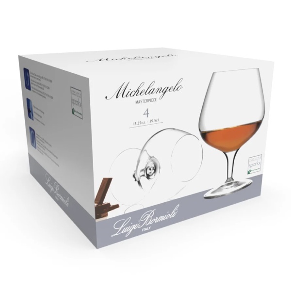 Фото Набор бокалов для коньяка 395мл MICHELANGELO MASTERPIECE, 4шт