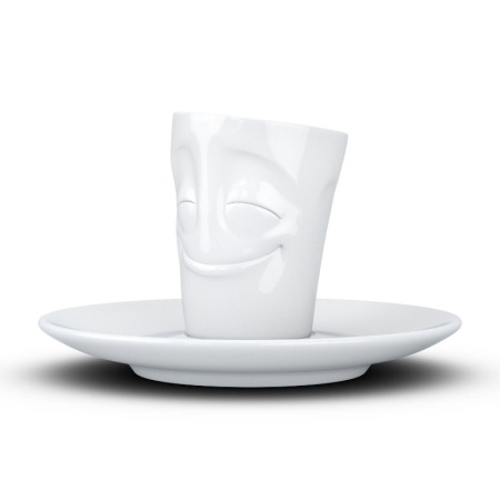 Кофейная пара 80мл Tassen Cheery белая детальная картинка 