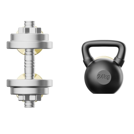 Набор брошей "Гантель и гиря" детальная картинка 