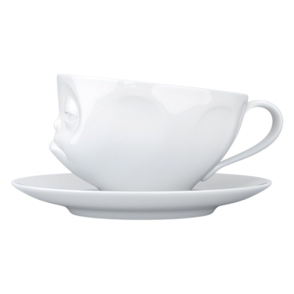 Фото Чашка с блюдцем 200мл Tassen Snoozy белая