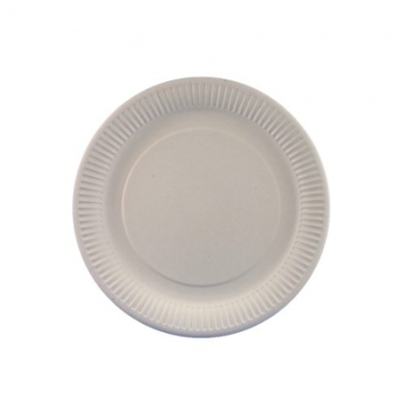 Тарелка 18см СТАРПАК белая, картон, 100шт детальная картинка 