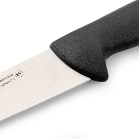 Нож мясной разделочный 18см 2900 черный детальная картинка 