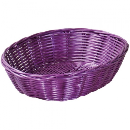 Корзинка для хлеба 24x20x6см лиловая детальная картинка 