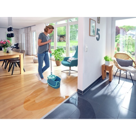 Сменная насадка для швабры Clean Twist Disc Mop Microfibre детальная картинка 