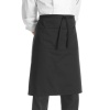 Передник с карманом 70x70см Egochef черный - 80% полиэстер, 20% хлопок детальная картинка 