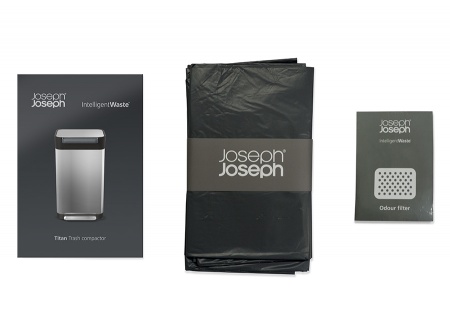 Контейнер для мусора с прессом Titan - 30030 Joseph Joseph детальная картинка 