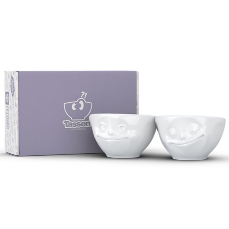 Набор чаш 100мл Tassen Dreamy & Happy белый, 2шт детальная картинка 