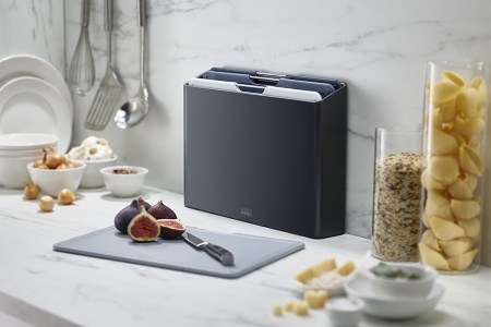 Набор разделочных досок 34x24см Folio Large графит, 4шт - 60184 Joseph Joseph детальная картинка 