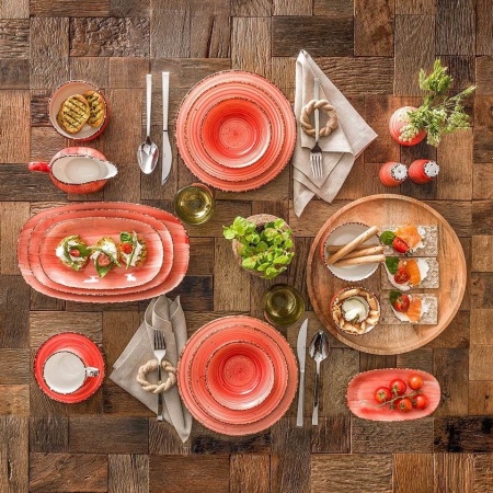 Чашка с блюдцем 230мл EO BPQ AVANOS Red детальная картинка 