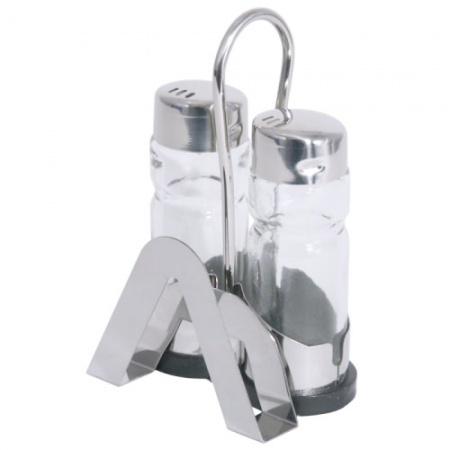 Набор для специй 2-х пр. 12см - соль, перец, салфетница детальная картинка 