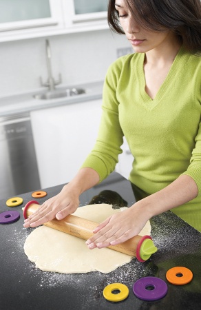 Скалка Adjustable Rolling Pin разноцветная - 20085 Joseph Joseph детальная картинка 