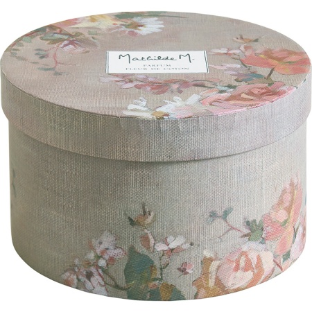 Подарочный набор аромасвеча + роза из мыла Carnets d'Artistes - Fleur de Coton - Цветок хлопка детальная картинка 