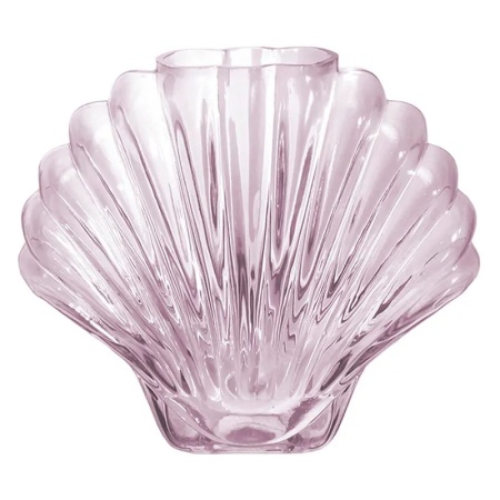 Ваза для цветов 20см Seashell розовая детальная картинка 