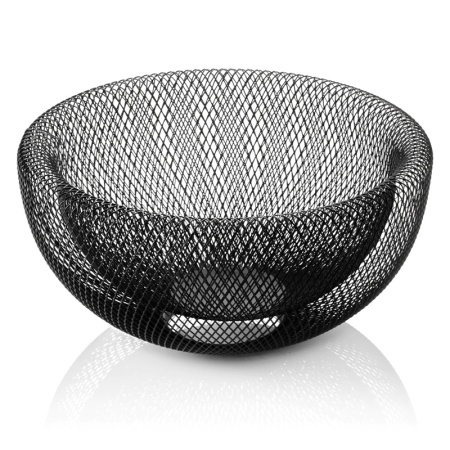 Корзинка для фруктов Ø295x(h)150мм WAS черная детальная картинка 