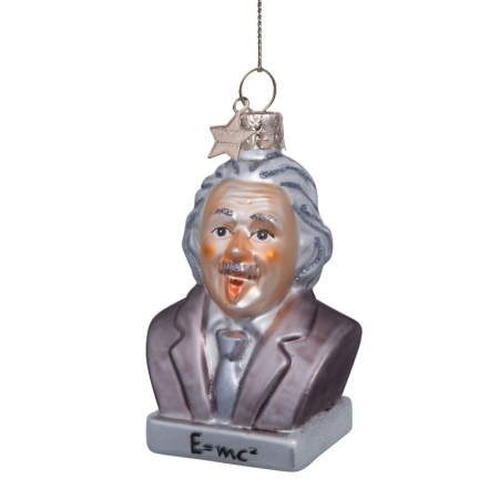 Новогоднее украшение из стекла Vondels "Эйнштейн" 9.5см детальная картинка 