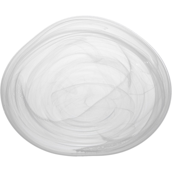 Фото Салатник стеклянный 30x(h)6.5см Ventum белый дым