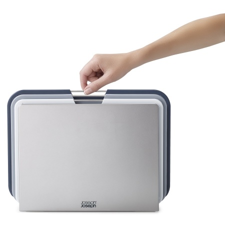 Набор из 3 разделочных досок 34x25см Nest Large серый - 60147 Joseph Joseph детальная картинка 