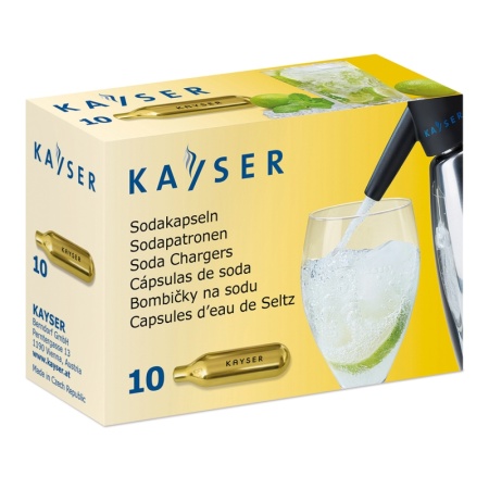 Баллончики для содовой воды KAYSER (CO2), 10шт детальная картинка 