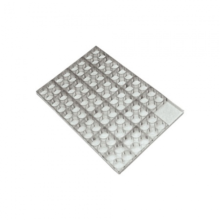 Форма для пирожных 400х340мм, 64 выемки, "Сердце" D46х46 H25мм детальная картинка 