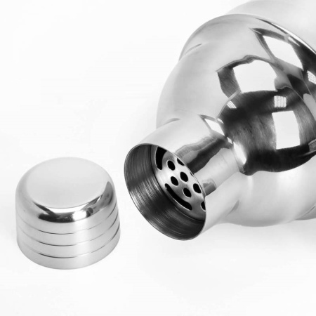 Шейкер барный 550мл Profi-Chef нержавеющая сталь детальная картинка 