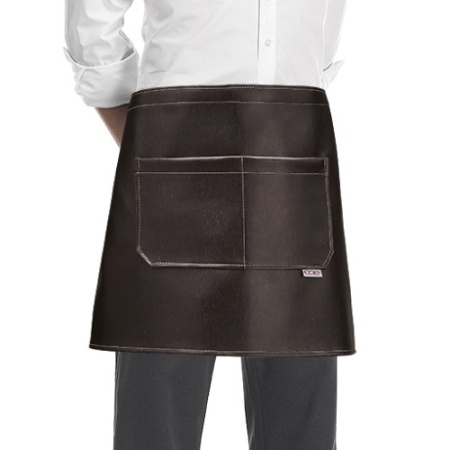 Передник Egochef 40x70см - коричневая эко-кожа детальная картинка 