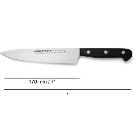 Нож поварской 17см шеф-нож UNIVERSAL детальная картинка 