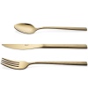 Набор столовых приборов HERA gold - 24шт в деревянном боксе детальная картинка 