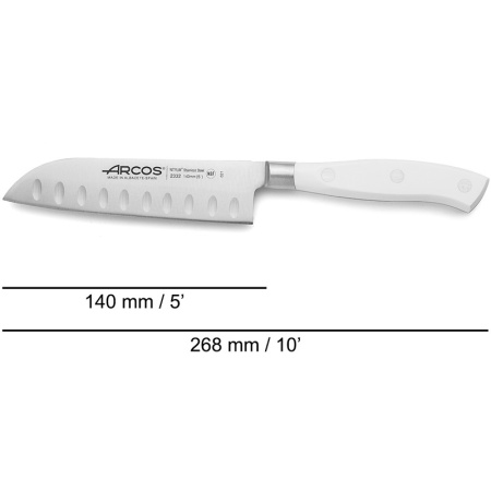 Нож сантоку 14см RIVIERA BLANC детальная картинка 