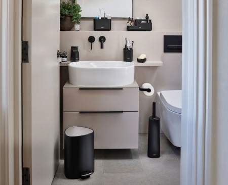 Контейнер для мусора EasyStore 5л матовый черный - 70595 Joseph Joseph детальная картинка 