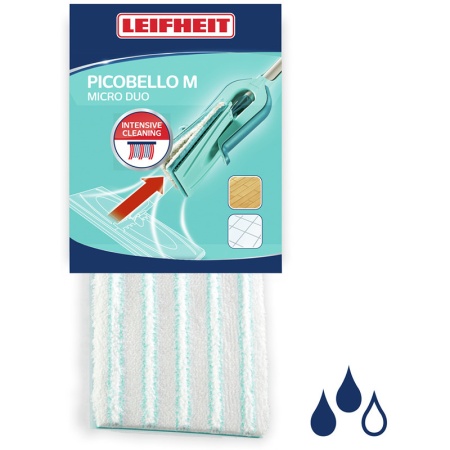 Сменная насадка для швабры Picobello M 33см micro duo тряпка для всех типов полов детальная картинка 
