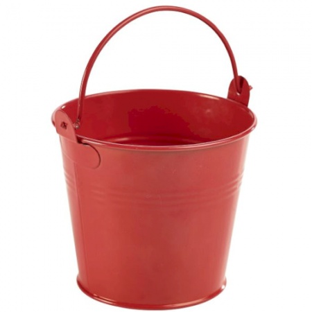 Ведерко сервировочное 500мл Ø10x(h)9см красное детальная картинка 