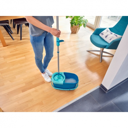 Комплект для уборки Clean Twist Ergo Disc Mop ведро 6л с отжимом и моп детальная картинка 
