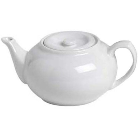 Чайник белый 750мл Ø21x(h)9.5см детальная картинка 