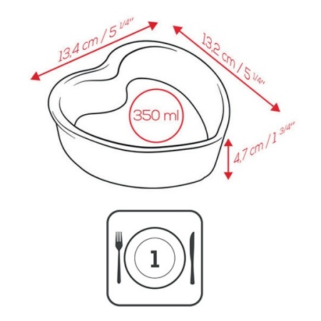 Набор форм для запекания СЕРДЦЕ 350мл, 2шт детальная картинка 