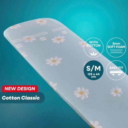 Чехол для доски гладильной S/M Cotton Classic 125x40см детальная картинка 