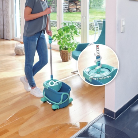 Комплект для мытья пола Clean Twist Disc Mop Ergo mobile: щетка-моп, ведро 6л с отжимом детальная картинка 