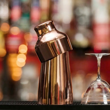 Шейкер барный 500мл Calabrese Profi-Chef медный цвет детальная картинка 