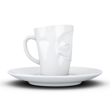 Кофейная пара 80мл Tassen Cheery белая детальная картинка 