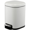 Ведро мусорное с педалью 6л светло-серое детальная картинка 