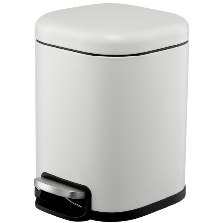 Ведро мусорное с педалью 6л светло-серое детальная картинка 