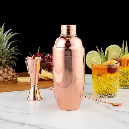 Шейкер барный 550мл Profi-Chef медный цвет детальная картинка 