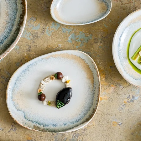 Тарелка плоская 23x20см KNIDOS Vago детальная картинка 